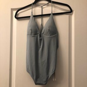 BNWT Blue Open-back One-piece